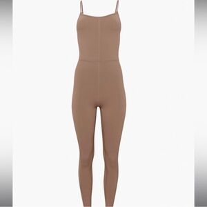 Aritzia jumpsuit taupe